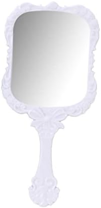 Homoyoyo 2pcs machiaj oglinda pentru fete portabil oglinda mici mână a avut loc oglinda mici buzunar oglinda oglinda cu mâner mână oglinda vanitatea oglinda mici oglinda Barber oglinda Travel Accesorii