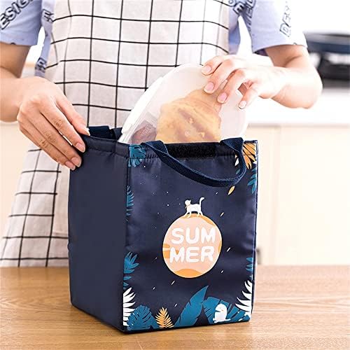 Gppzm Food Picnic Tote Cooler Bag pungi de prânz Cooler Lunch Box portabil izolat Canvas Lunch Bag Thermal