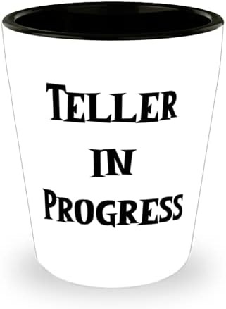 Teller pentru colegi, Teller în curs de desfășurare, gluma Teller Shot Glass, Cupa ceramica de la prieteni