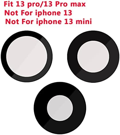 IOUALEY 3 buc spate Camera lentilă sticlă înlocuire pentru iPhone 13 Pro 6.1 Inch / 13 Pro Max 6.7 Inch, Original spate lentilă