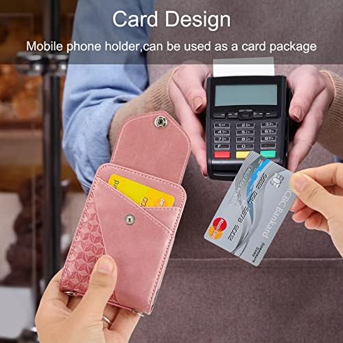 Husă Flip pentru telefon mobil compatibilă cu husă portofel Samsung Galaxy Z Flip 3 cu suport pentru Card de Credit,husă de