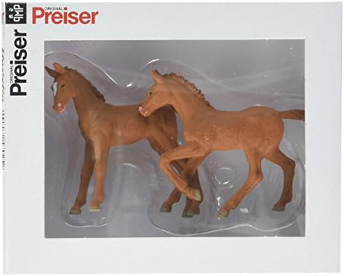 Preiser 47025 Figuri De Animale Domestice, 1/24 1/25 Colts Scale 1 În Picioare, 1 Mers Pe Jos 1/25 Model Figura
