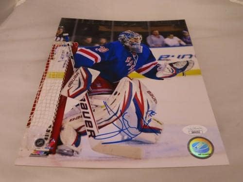 Henrik Lundqvist a semnat New York Rangers 8x10 foto autografat JSA COA 1A - Fotografii autografate NHL