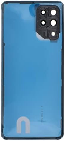 Alb Plastic Spate Panoul de acoperire înlocuire pentru Samsung Galaxy A22 cu camera din spate Cadru Camera din spate capacul de sticlă pre-a instala adeziv și instalare instrucțiuni Tool Kit