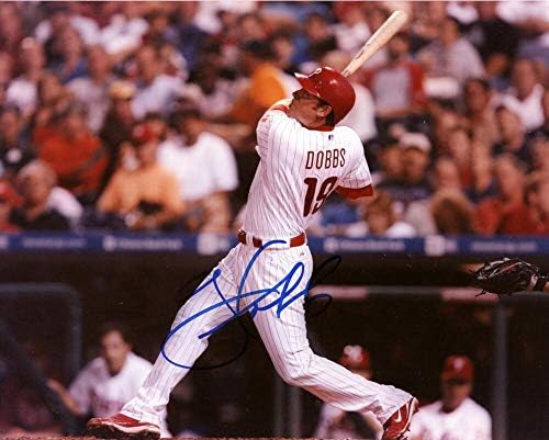 Greg Dobbs Philadelphia Phillies semnat autografat 8x10 Foto cu CoA