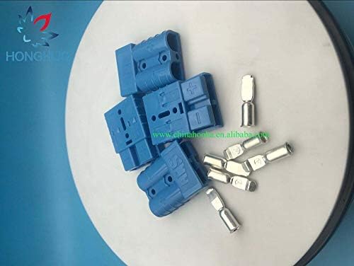 Cabluri, adaptoare și prize Davitu - 6331G5 Color Blue Color 50A 600V Conector de alimentare/Baterie cu 6 AWG/8AW/10-12AWG