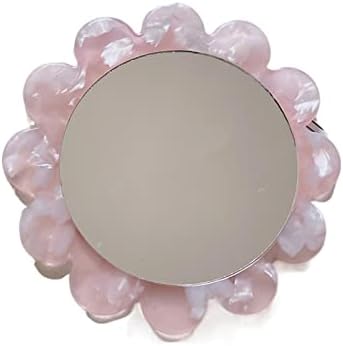 Oglindă de machiaj aloncehzj cu lumini în formă de flori machiaj acid oglindă mandrină manuală oglindă oglindă compactă cosmetică nouă