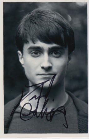 Daniel Radcliffe a semnat 3x5 fotografie semnată 8x10 Fotografie