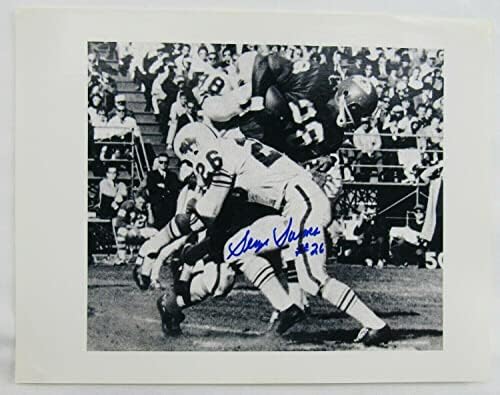 George Saimes a semnat autograf auto 8.5x11 Foto I - Fotografii autografate NFL