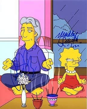 Foto de animație Simpsons 8x10 semnat în persoană