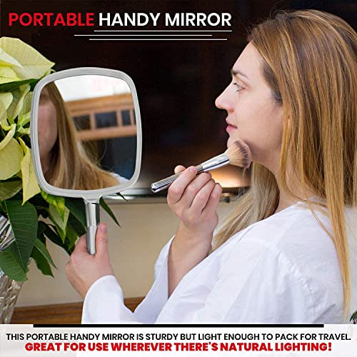 MIRRORVANA pachet de 5 Mare & confortabil mână held Mirror-cumpara ieftine în vrac pentru frizerie, Hairstylist, Salon sau en-gros