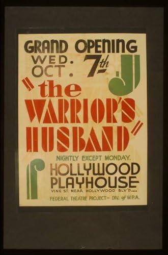 Fotografia HistoricalFindings: The Warrior's Soț, Hollywood Playhouse, Los Angeles, California, WPA, 1942