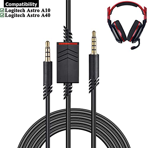 Cablu BUTIAO ASTRO A40, cablu de extensie de înlocuire OFC cu mut inline pentru Logitech Astro A10 A40 TR A40TR CAPSETSE CHAMING