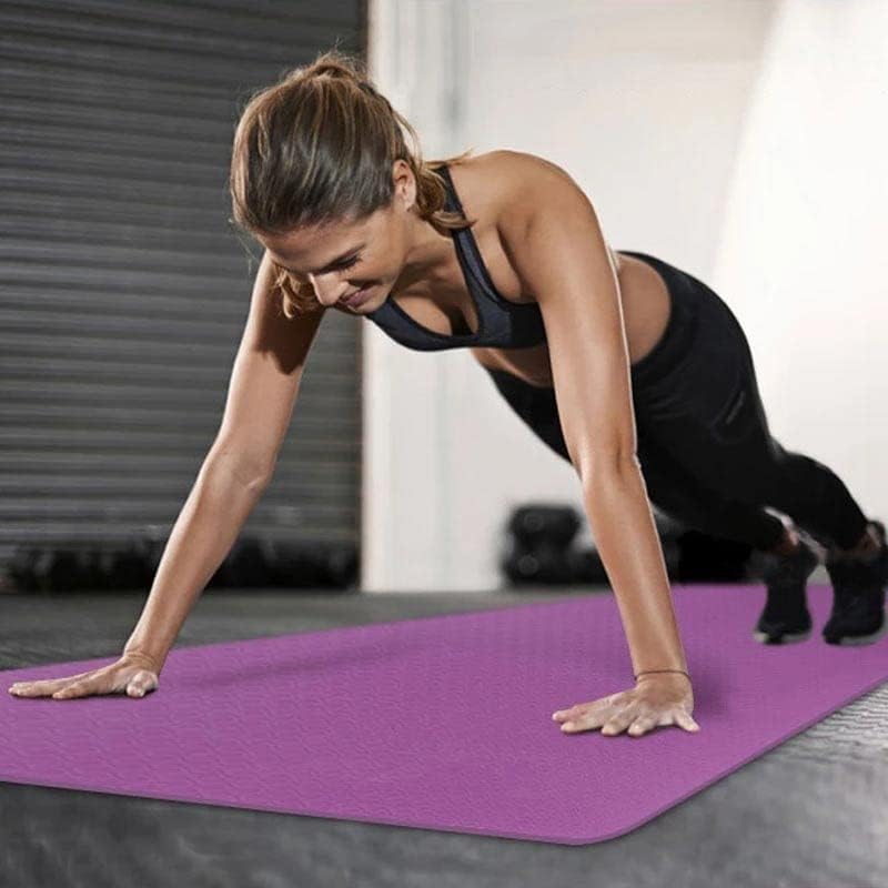 Totou începător 8mm Yoga Mat Color Solid TPE Fitness Pilates Floor Pat Pathout