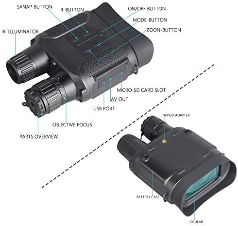 T-Eagle infraroșu Digital vânătoare noapte viziune binoclu 2.0 LCD militare zi și noapte viziune ochelari telescop pentru vânătoare