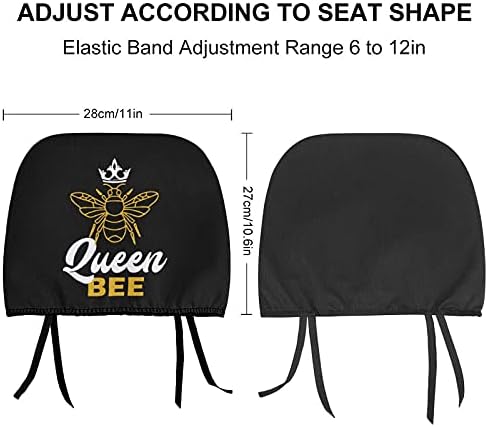 Sedoyed Regina albine scaun auto tetiera acoperă pentru accesorii de interior auto 2 buc, Negru