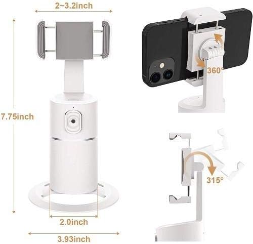 Stand Boxwave și montare compatibile cu Google Pixel 6a - PivotTrack360 Selfie Stand, Tracking Facial Pivot Stand Mount pentru