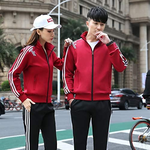 ”N/A„ Set casual cuplu sport sportiv elegant de rulare în aer liber, haine de fitness 女 XL Vin roșu