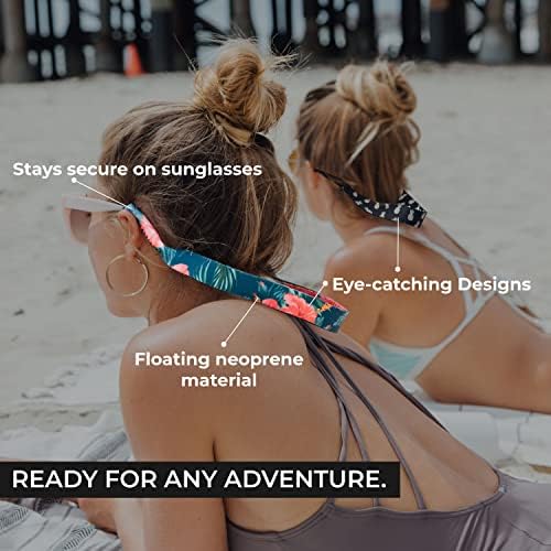 Curea de ochelari de soare UKES - curea de ochelari cu material nepren plutitor - fixați -vă ochelarii și ochelarii