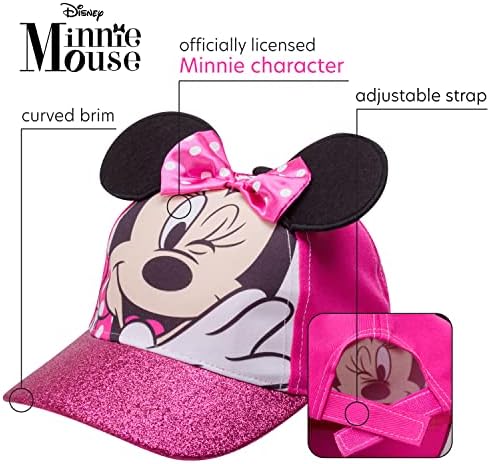 Pălărie de baseball prințesa Disney Girls ’2 Pack: Minnie Mouse, Encanto Mirabel, Princess, Fancy Nancy, Vampirina
