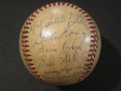 1955 Pittsburgh Pirates Team a semnat baseball Roberto Clemente Rookie JSA CAS LOA - Baseballs autografate
