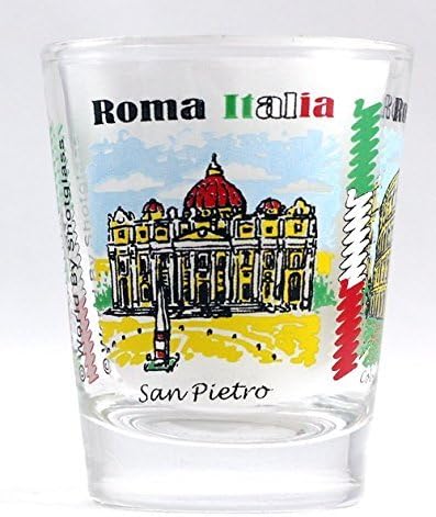 Roma Italia repere și icoane colaj Shot Glass