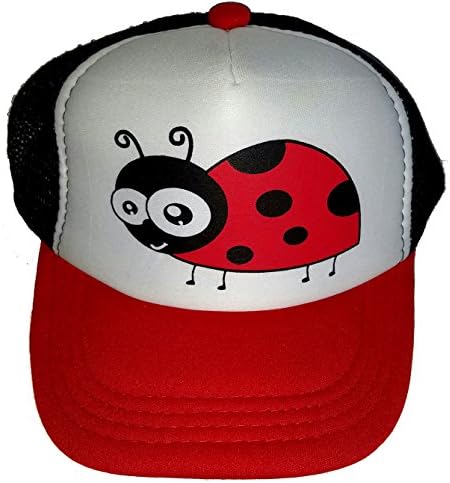 Thatsrad Toddler Youth Ladybug Mesh Trucker Hat Cap Kid's RWB