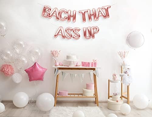PartyForever Rose Gold BACH care fundul în sus baloane Banner Bachelorette Party Decoratiuni si consumabile semn