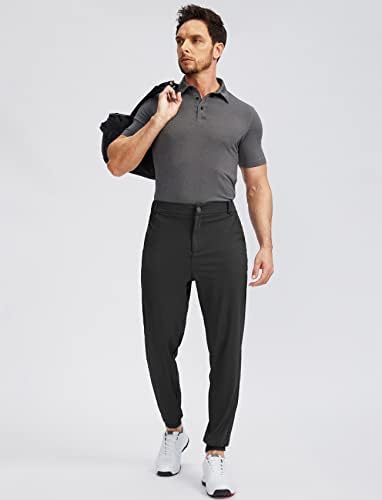 Soothfeel Bărbați Golf Joggers pantaloni cu 5 buzunare Slim Fit Stretch Sweatpants Running Travel Dress pantaloni de lucru