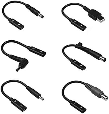 USB C Tip C Femeie la DC 4.5 * 3,0 * 7.4 * 5.0 * 4.0 * 1,7 * 5,5 mm Power Masculin Male Male CABLE CABLE pentru a fi compatibil