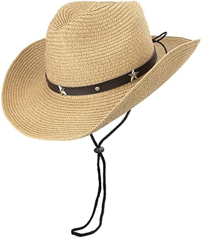 Copii Western Cowboy Hat plaja vara paie soare pălărie Cowgirl pălărie pentru Toddler Fete Baieti 2-4 ani