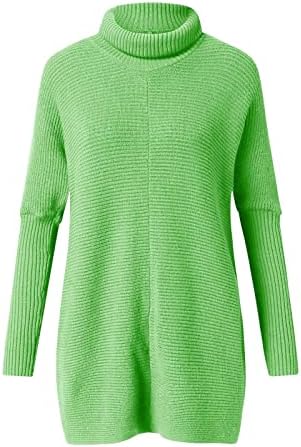 PrDecexlu cu mânecă lungă pulovere pentru femei tunică de modă club de iarnă Iarnă pulovere confortabile tricou solid Turtleneck moale