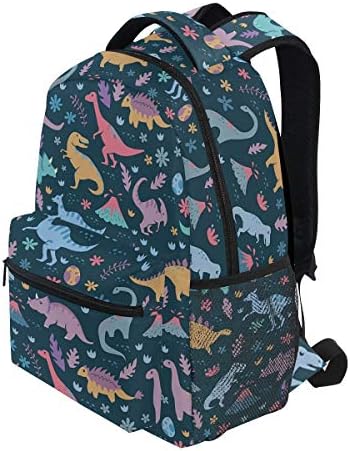 Giwawa Colorat Dinosaur Bookbag Bagag Flori drăguțe Planturi școlare Laptop Fashion Rucsac camerau de călătorie pentru drumeție