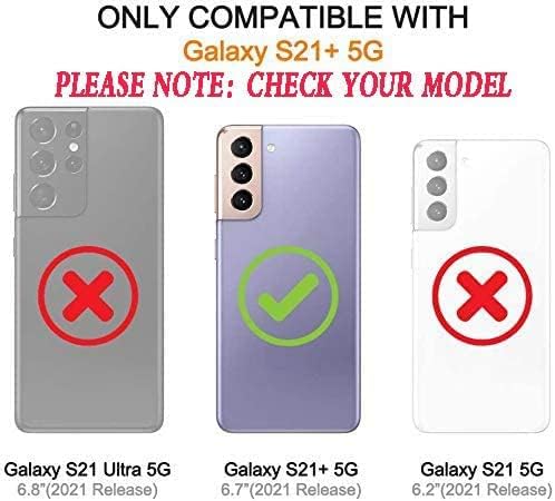 AYMECL pentru Husa Samsung Galaxy S21 Plus, Husa S21 Plus cu Protector de ecran flexibil TPU cu auto-vindecare [pachet 2],
