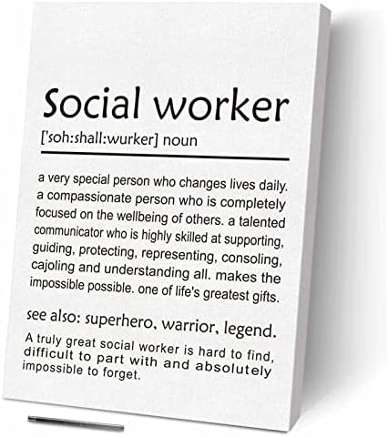 Vă mulțumim cadouri pentru asistenții sociali, cadouri de apreciere - Definiție inspirată a lucrătorilor sociali Arta de zid