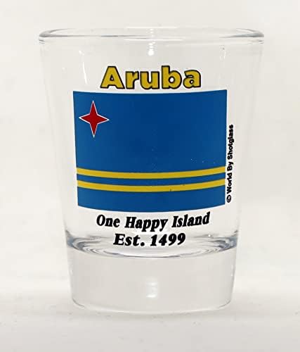 Aruba Flag Shot Glass