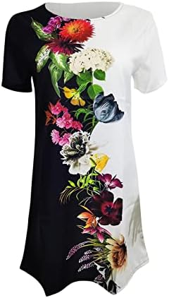 Rochii de modă pentru femei de primăvară 2023, moda pentru femei vara noua poziționare imprimeu rochie cu mânecă scurtă cu