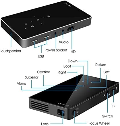 Proiector portabil DLP mini buzunar WiFi 4K HD Laser Home Theater Proiector LED