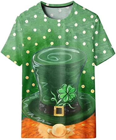 St. Patrick ' s Day Shirt pentru femei inima amuzant echipajul gât vrac se potrivesc Partidul Despicare Bluze