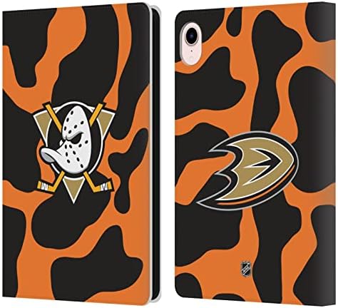 Head Case Designs licențiat în mod oficial NHL pe jumătate în dificultate Anaheim Ducks din piele Anaheim din piele Copertă