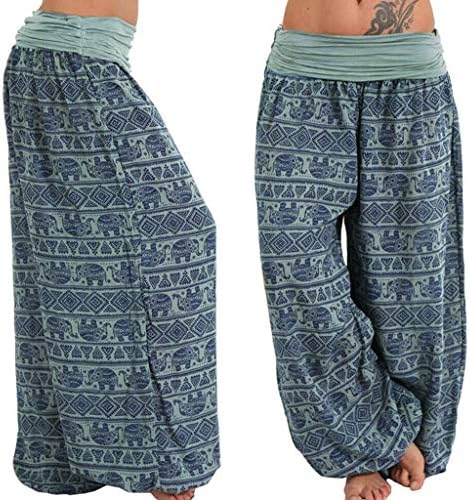 Pantaloni de pijama Pijama Buffalo Talie Elastică Imprimare florală Pijama Pantoi Comfy Casual Casual Pantaloni Long Pajama