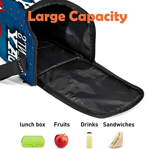 GUEROTKR geanta de prânz pentru femei, cutie de prânz pentru bărbați, cutie de prânz pentru bărbați, Model de steag american