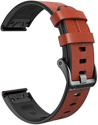 Haodee 22 26mm Quickfit Watch curea pentru Garmin Fenix ​​6 6x Pro 5x 5plus 3HR 935 945 S60 MK2 Accesorii de brățară din piele