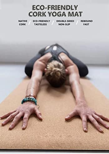 ADSRB 72 * 24 inch Natural Cork TPE Yoga Mat Gym Pilates Sports Slimming Balance Placi de antrenament