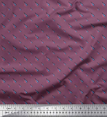 Soimoi Bumbac Jersey Fabric Hârtie Avion Shirting Imprimate Fabric 1 Curte 58 Inch Wide