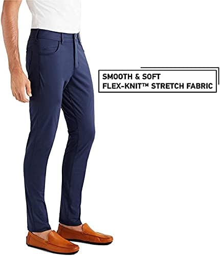 Pantaloni de potrivire a slim a comisterului masculin din Rhone, confort premium, material respirabil cu 4 căi întinse