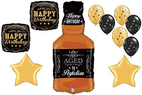 Whisky Party Balloon Set îmbătrânit la perfecțiune Whisky 11pc Set 30th Birthday 40th 50th 60th