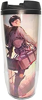 Kooku xxls Demon Slayer Anime Creativitate Tumbler Cupa Coffee Oțel inoxidabil izolat cu capac dublu cu perete cu vid sticla