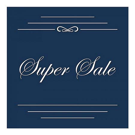 Cgsignlab | „Super Sale -Clasic Navy” Cling | 5 x5