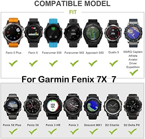 Ezzon din piele Quickfit Watch Band curea pentru Garmin Fenix ​​7X 6X 5X 3 3HR BRAND BRAND BRAND PENTRU GARMIN Fenix ​​7 6